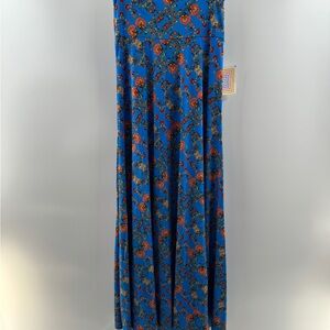 LuLaRoe Maxi Skirt NWT – Women’s XXS Cobalt Blue Floral